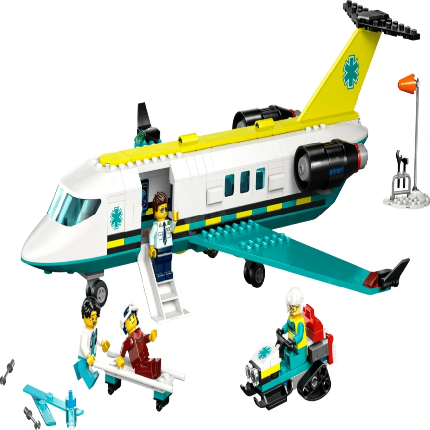 Конструктор LEGO City Emergency Air Ambulance Airplane 60465 фото 5