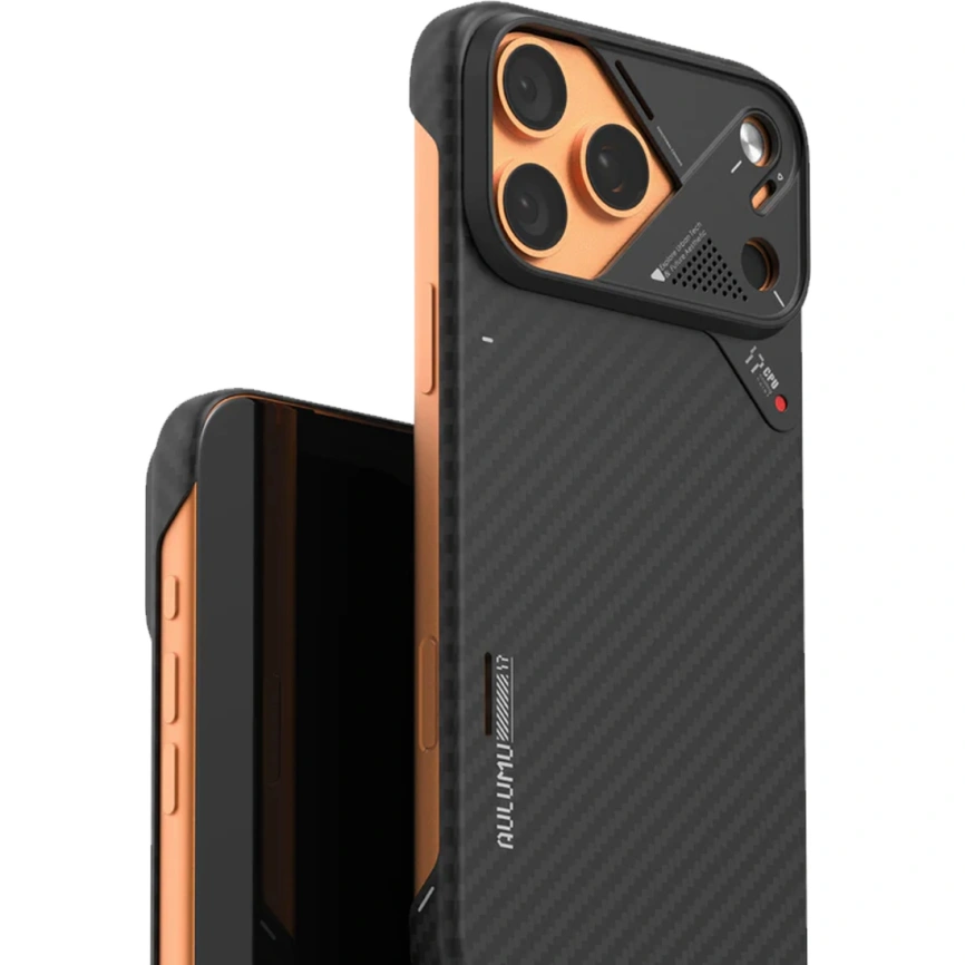 Чехол Aulumu A17 Aramid Fiber Case with MagSafe для iPhone 17 Pro Black фото 1
