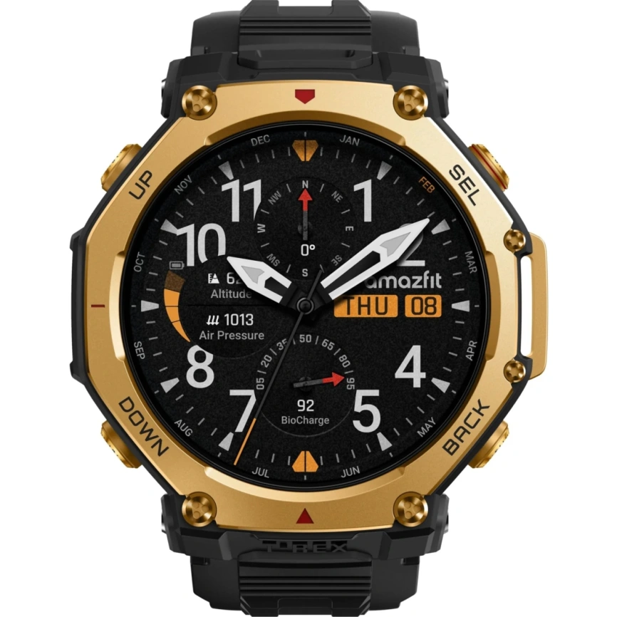 Смарт-часы Amazfit T-Rex 3 Pro 48mm Black Gold фото 2