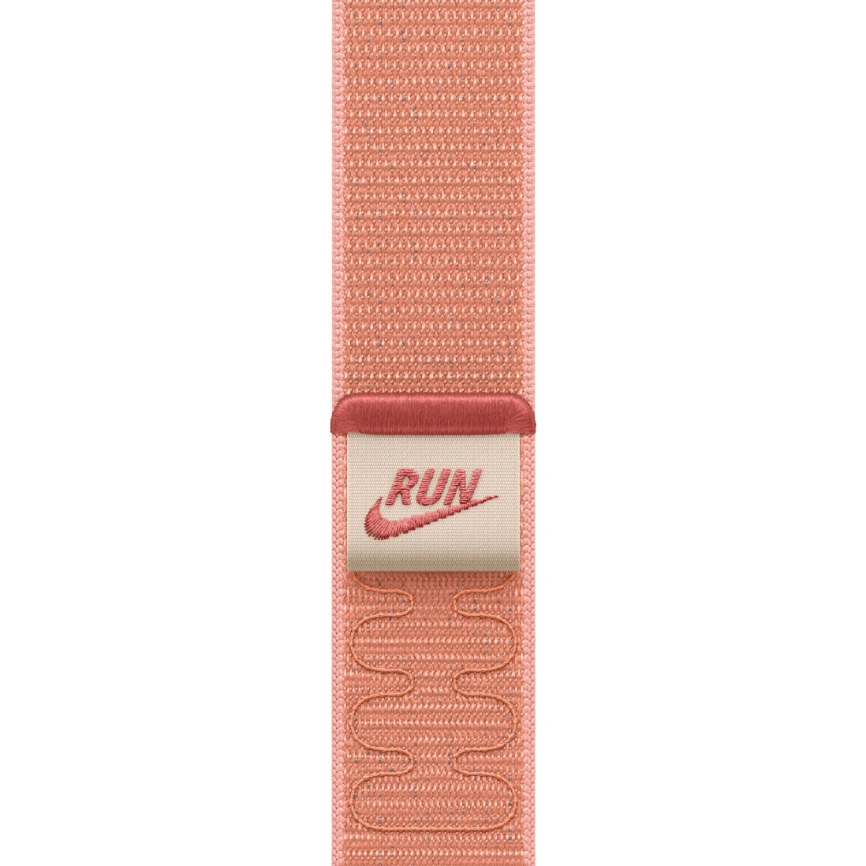 Смарт-часы Apple Watch SE (2025) 40mm Midnight Aluminum Case with Alpenglow Pink Nike Sport Loop фото 2