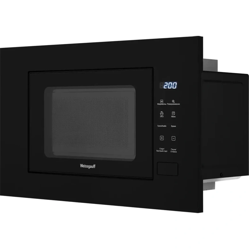 Микроволновая печь Weissgauff HMT-206 Compact Grill Black фото 7