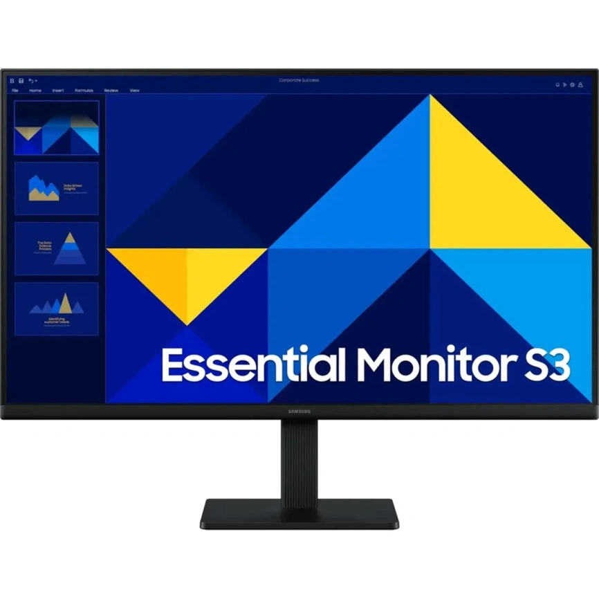 Монитор Samsung 24" Essential S3 S24D300GAI IPS Black (LS24D300GAIXCI) фото 1