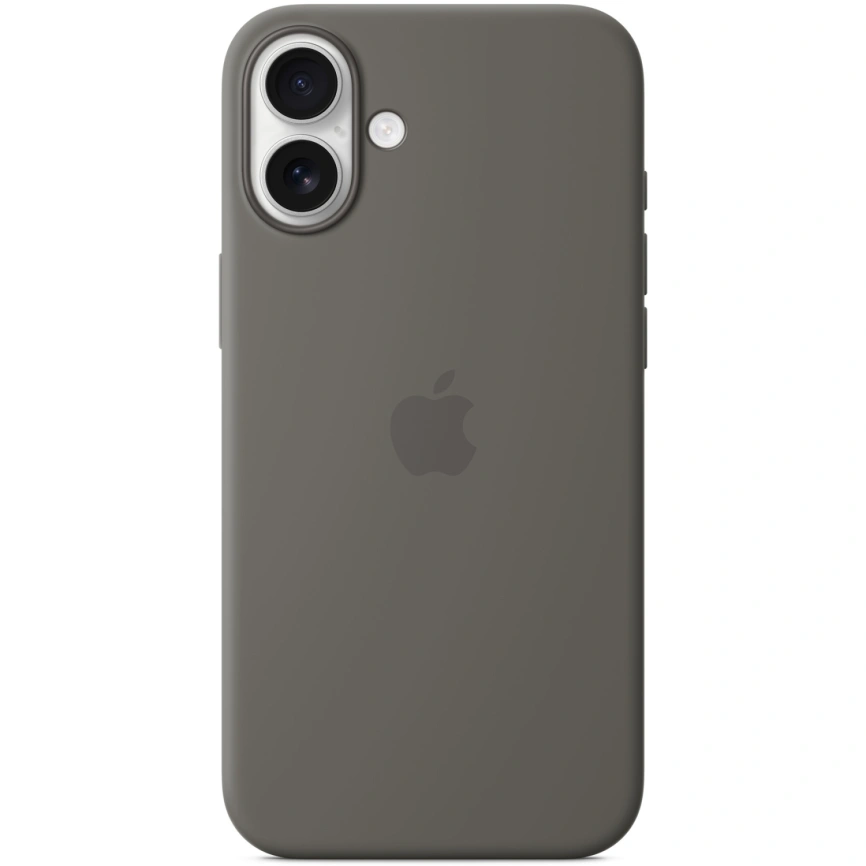 Чехол Apple Silicone Case with MagSafe для iPhone 16 Stone Grey фото 1
