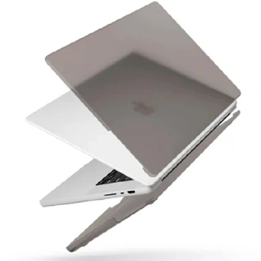 Чехол Uniq CLARO для MacBook Pro 14 (2021-2024) Matte Gray фото 1