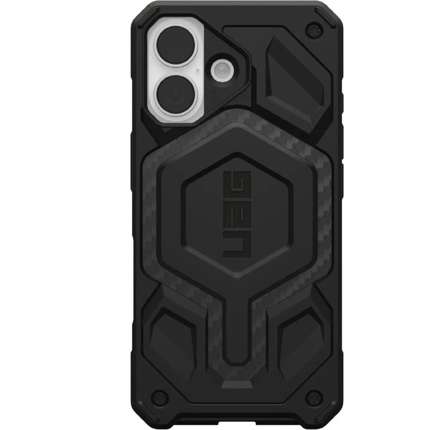 Чехол UAG MagSafe Monarch Pro для iPhone 17 Carbon Fiber фото 1