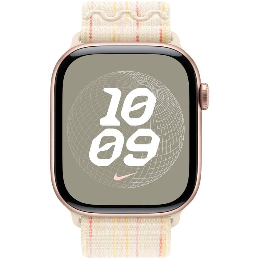 Ремешок Apple Watch 46mm Starlight/Pink Nike Sport Loop (MYJE3) фото 2