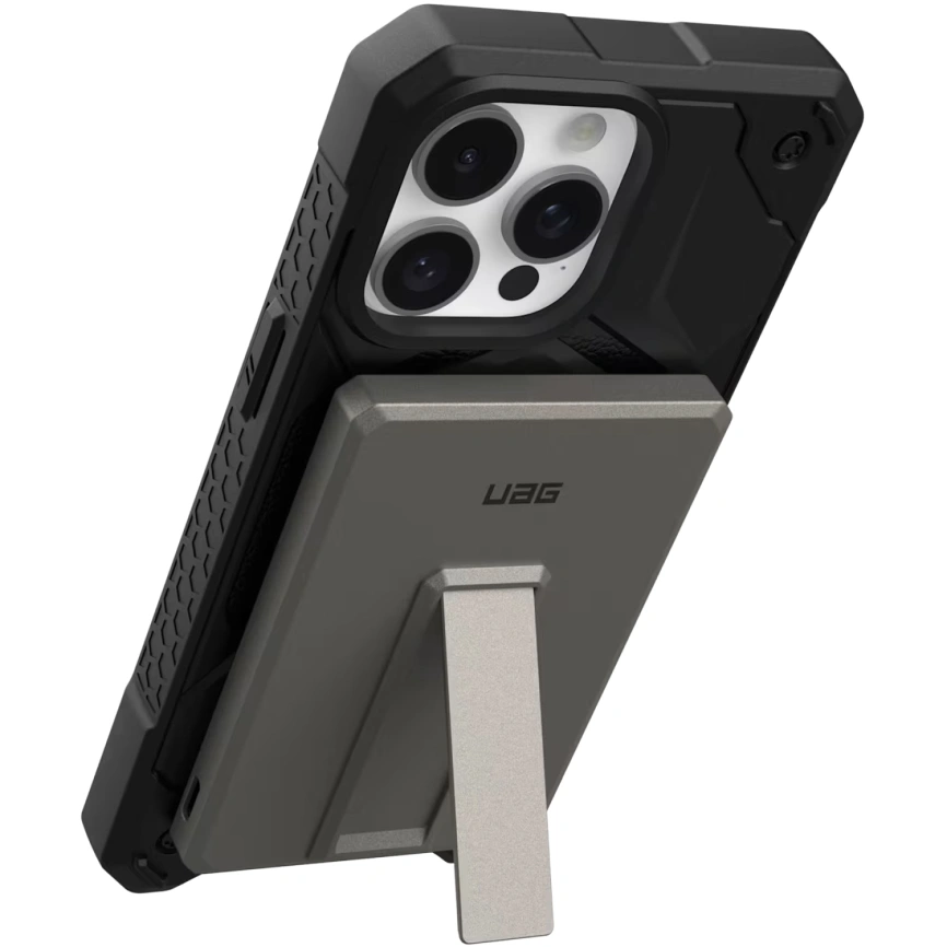 Внешний аккумулятор UAG SRGE Slim 5K Power Bank With Stand 5000mAh Titanium (9B4417113636) фото 8