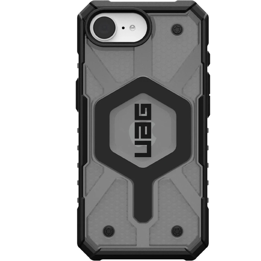Чехол UAG MagSafe Pathfinder Clear для iPhone 16e Ash фото 1