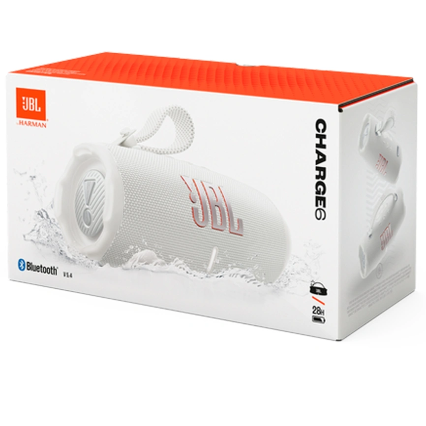 Портативная колонка JBL Charge 6 White фото 10