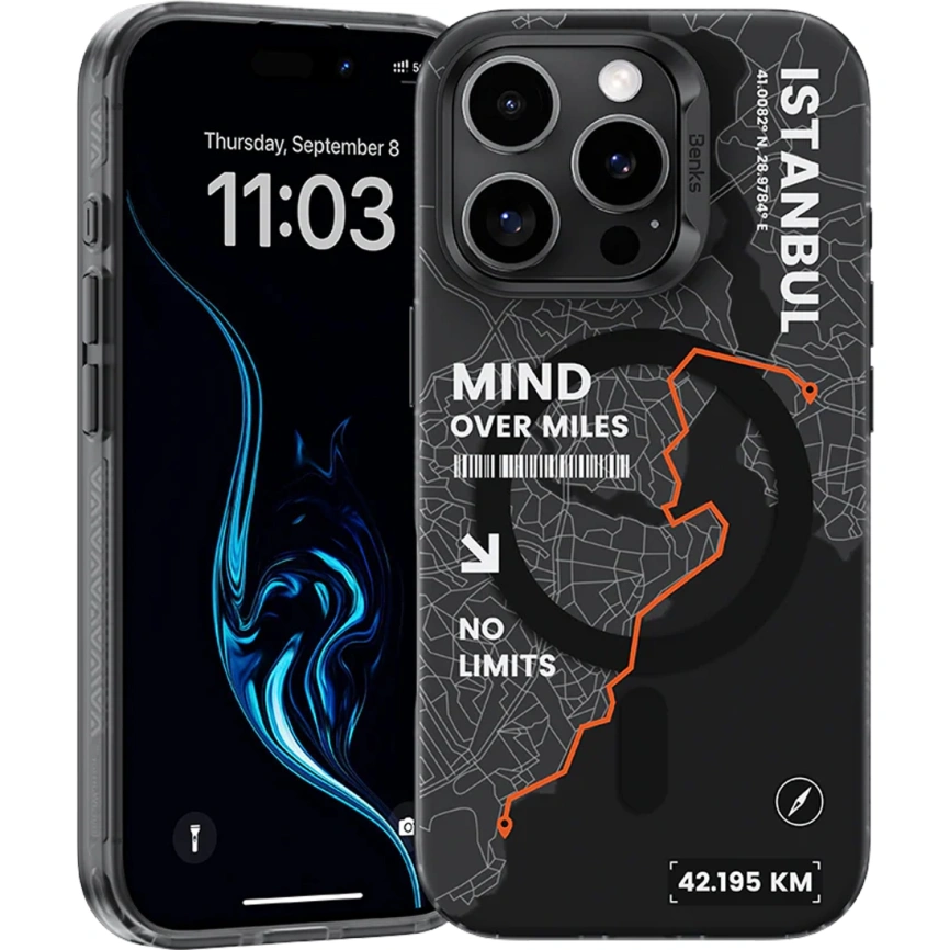 Чехол Benks Magnetic City Case with MagSafe для iPhone 16 Pro Istanbul фото 1