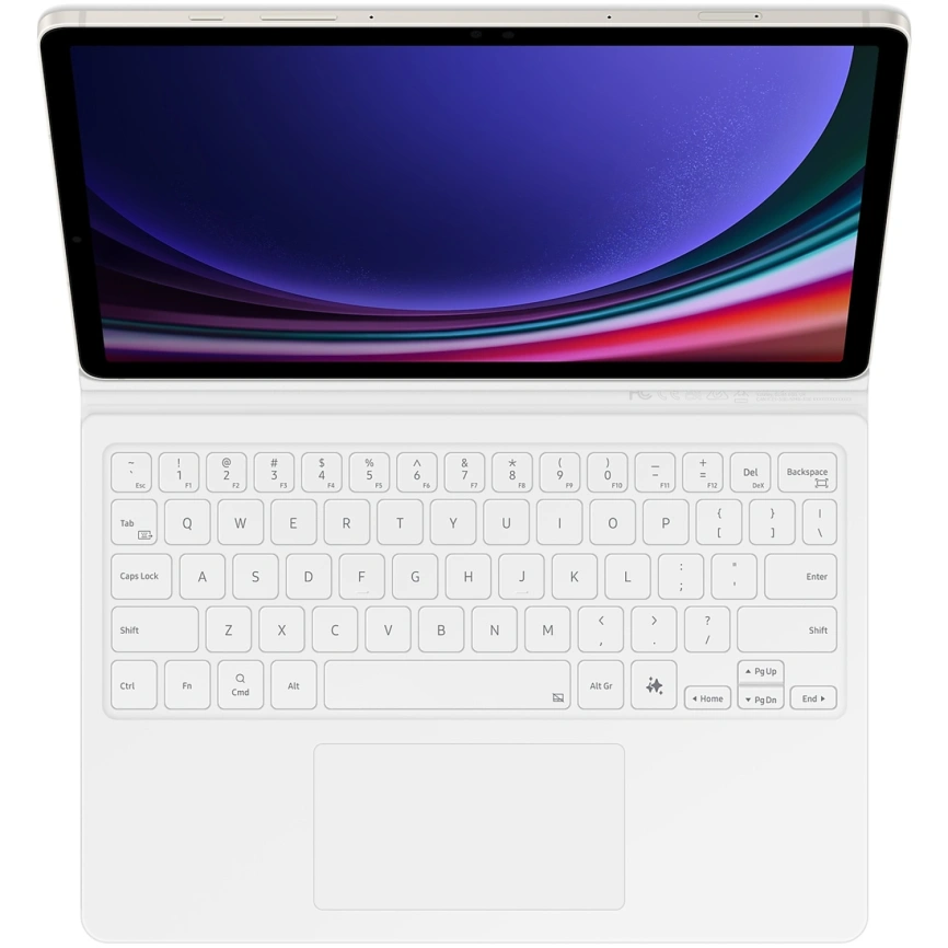 Чехол-клавиатура Samsung Book Cover Keyboard AI Key для Galaxy Tab S10 FE/S9/S9 FE White (EF-DX725UW) фото 8