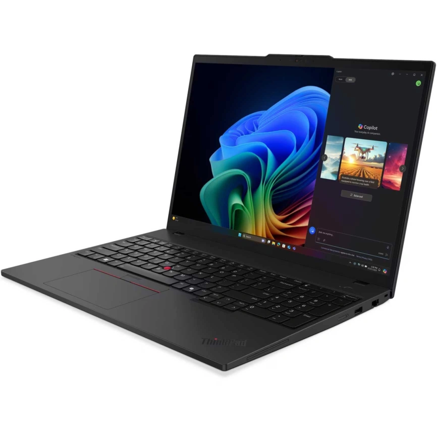 Ноутбук Lenovo ThinkPad T16 G4 16 IPS/ R7 AI PRO 350/16GB/512GB SSD (21QN005XUS) Thunder Black фото 3