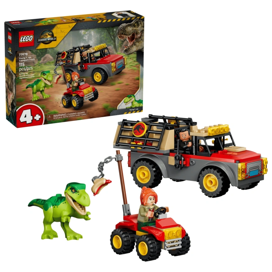 Конструктор LEGO Jurassic World Young T. Rex Transport Truck 77978 фото 1