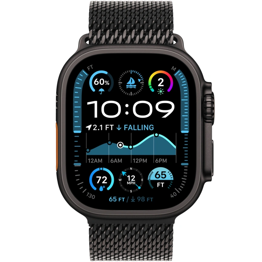 Ремешок Apple Watch Ultra 49mm Black Milanese Loop S фото 3